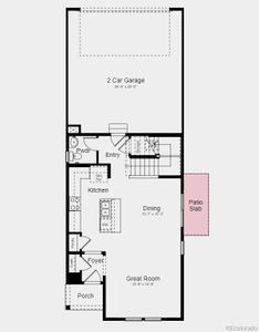 Structural options added include: patio off of dining area