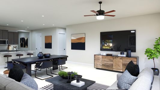 Great Room | Maple at Cypress Bluff in Groveland, FL by Landsea Homes