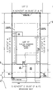 1905 Bradham Way preliminary plot plan