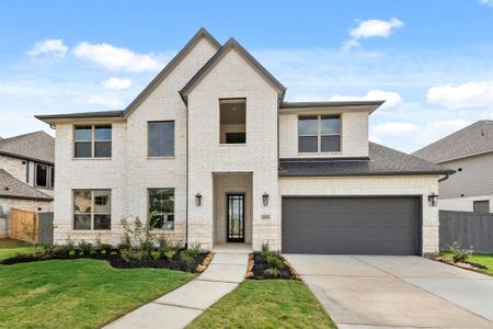 New construction Single-Family house 26303 Brilliant Beam Way, Hockley, TX 77447 Cooper- photo 0