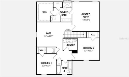 Redwood Floorplan - Second Floor