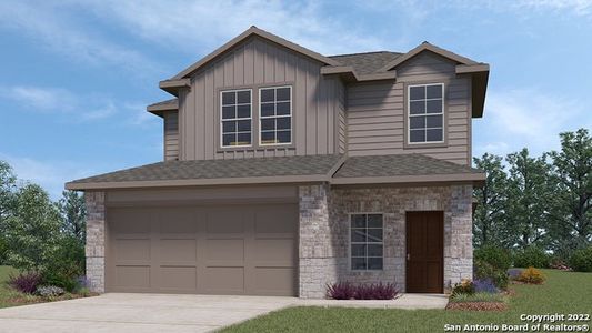 New construction Single-Family house 10636 Tattersall Blvd, San Antonio, TX 78252 The Florence- photo 0