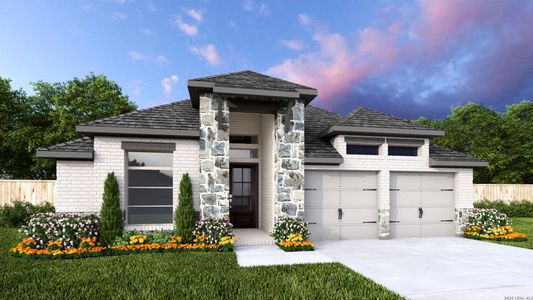 New construction Single-Family house 449 Hulda Trl, New Braunfels, TX 78130 plan 2513W - image