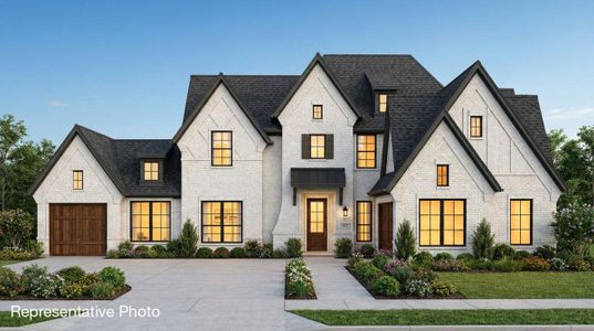 New construction Single-Family house 812 Clear Bluff Pl, Lavon, TX 75166 plan Grand Whitehall 3 Car Garage with Suite - image
