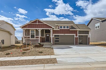 New construction Single-Family house 4462 Big Horn Parkway, Johnstown, CO 80534 Bluebell- photo 0