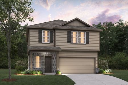 New construction Single-Family house 1607 Lost Nook, New Braunfels, TX 78130 plan Wisteria - 30' Smart Series - image
