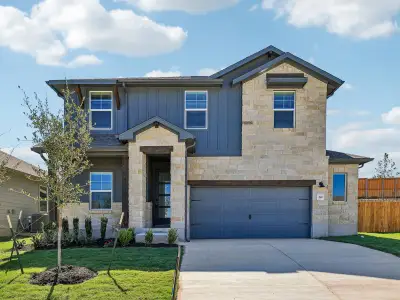 New construction Single-Family house 210 Divisadero Dr, Hutto, TX 78634 plan The McCoy (860) - image