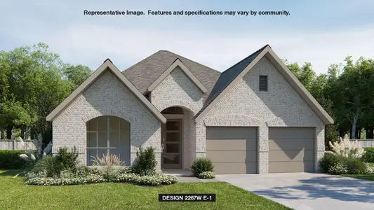 New construction Single-Family house 1309 Scenic Green Lp, Georgetown, TX 78628 plan 2267W - image
