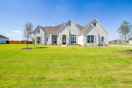 View of front of home with a front yard