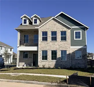 New construction Single-Family house 10818 Day Jassamine Wy, Cypress, TX 77433 plan Riverdale – Courtyard Collection - image