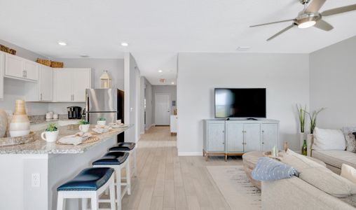 Kitchen overlooking great room