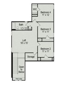 The Sparrow II Second Floor Plan