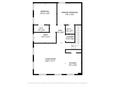 Second floor digital floor plan