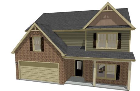 New construction Single-Family house 100 Jasmine Dr, Jackson, GA 30233 plan Ashton - image