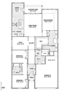 Plan 1521 1st Floor