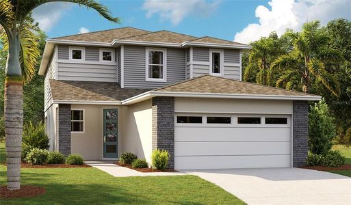 New construction Single-Family house 6281 Golden Beach Drive, Apollo Beach, FL 33572 Palm- photo 0