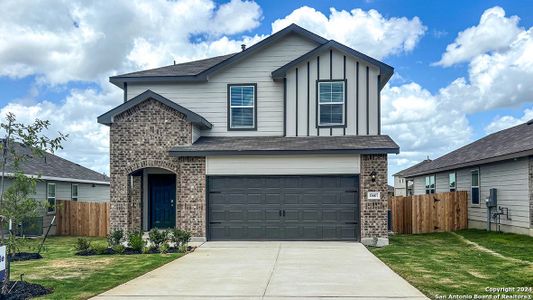 New construction Single-Family house 15607 Mint Patch Mdw, Von Ormy, TX 78073 Grace- photo 0 0