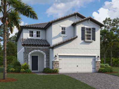 New construction Single-Family house 1739 Suttonset Trail, Zephyrhills, FL 33541 Cypress- photo 0