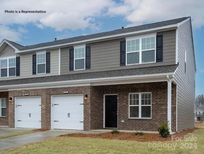 New construction Townhouse house 5327 Cherrie Kate Court, Stanley, NC 28164 Riverbirch- photo 0