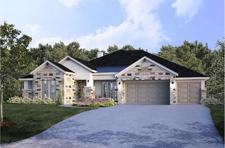 New construction Single-Family house 3608 Emerald Lake Path, Georgetown, TX 78628 plan Opal - image
