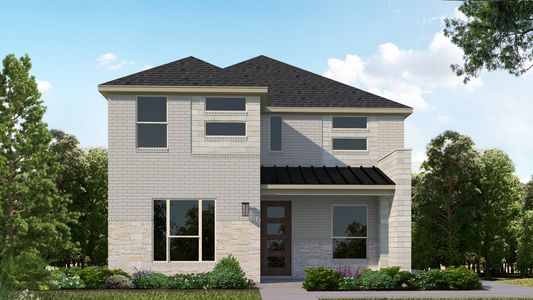 Plan 1405 Elevation C with Stone