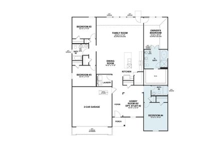 New construction Single-Family house 19913 Schatz Wy, Manor, TX 78653 plan Hawkins - Smart Series - image 5