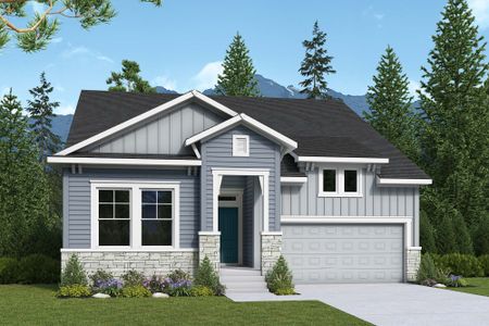 New construction Single-Family house 6546 Arabesque Lp, Colorado Springs, CO 80924 plan The Glisen - image