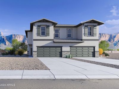 New construction Townhouse house 5729 E Rose Garden Lane, Phoenix, AZ 85054 Hartford- photo 0