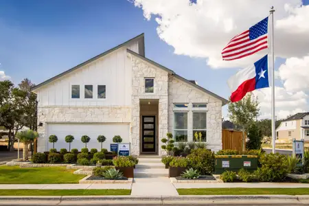 New construction Single-Family house 1403 N Roger Hanks Pkwy, Dripping Springs, TX 78620 plan Highland - Capital Series - image