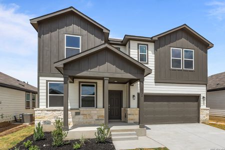New construction Single-Family house 2524 Heritance Pass, Seguin, TX 78155 plan Savannah - 2656 - image