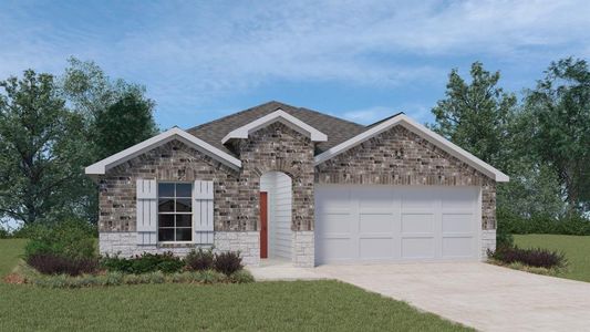 New construction Single-Family house 20233 Heinrich Ln, Manor, TX 78653 The Harris- photo 0