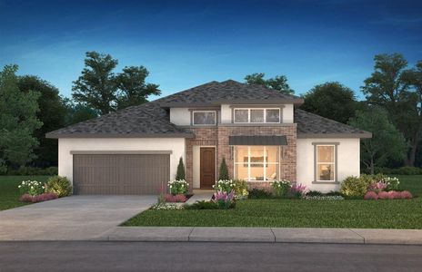 New construction Single-Family house 5127 Silverbell Ln, Montgomery, TX 77316 plan 5042 Elevation E - image