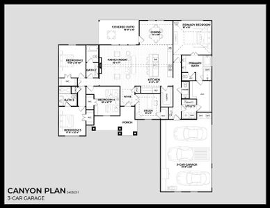 New construction Single-Family house 1481 Saguaro Trl, Joshua, TX 76058 plan Canyon - image