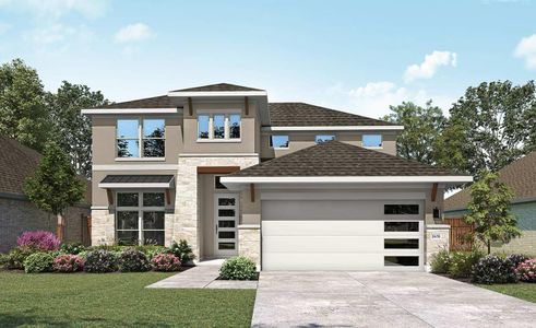 New construction Single-Family house 347 Grey Leaf Rd, Buda, TX 78610 plan Hickory - image