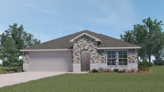 New construction Single-Family house 1837 Buntline Hitch Dr, Leander, TX 78641 The Lakeway- photo 0