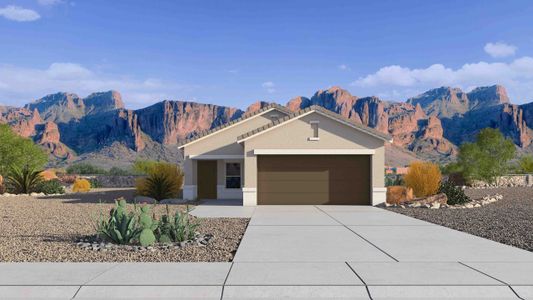New construction Single-Family house 1326 W Shannons Wy, Coolidge, AZ 85128 plan Amber - image