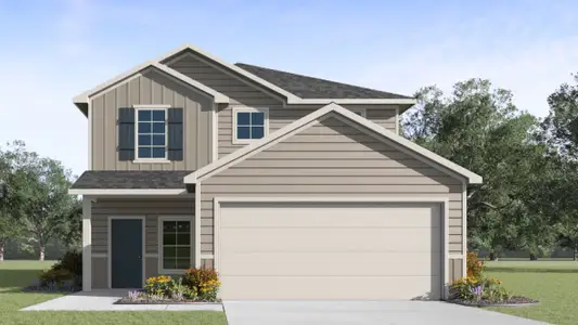 New construction Single-Family house 13302 Cerise Queen Wy, Mustang Ridge, TX 78610 plan The Nicole - image