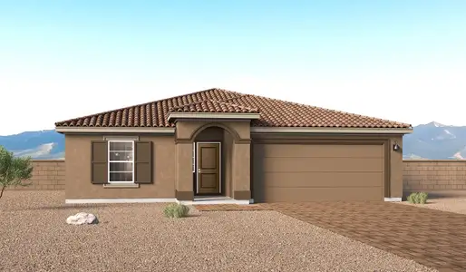 New construction Single-Family house 787 W Calle Lupa, Sahuarita, AZ 85629 plan Mariposa - C40M - image