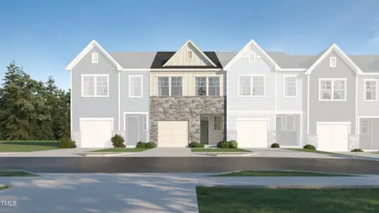 New construction Townhouse house 835 Windmill Palm Drive, Zebulon, NC 27597 Cameron- photo 0