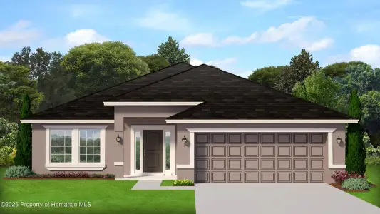 New construction Single-Family house 11573 Grace Rd, Weeki Wachee, FL 34614 plan 2200 - image