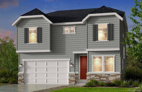 New construction Single-Family house 13327 Blue Amber Court, Parker, CO 80134 Ridgway- photo 0