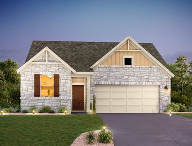 New construction Single-Family house 142 Prairie Falls Drive, Hutto, TX 78634 Cartwright Homeplan- photo 0