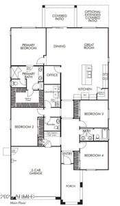 4002 Floor Plan Garage Left