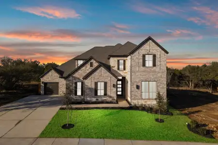 New construction Single-Family house 1105 Twisted Tarpley Ln, Georgetown, TX 78628 plan Hallsburg - image