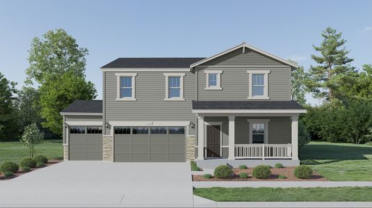 New construction Single-Family house 3489 Kingston Crest Trl, Elizabeth, CO 80107 plan Haven - image