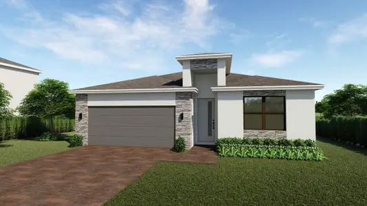 New construction Single-Family house 8890 Sw Kanner Oaks Dr, Stuart, FL 34997 plan Cali - image