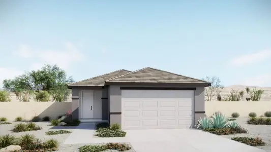 New construction Single-Family house 7410 S Bullseye Wy, Tucson, AZ 85756 plan Bisque - image