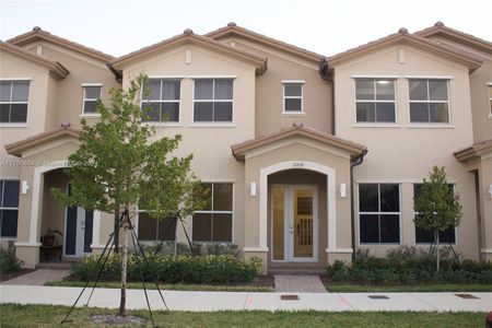 New construction Townhouse house 12870 Sw 243Rd St, Homestead, FL 33032 - photo 0