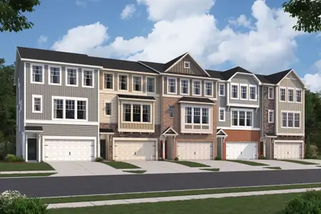 New construction Townhouse house 9038 Hazy Jade Wy, Apex, NC 27523 plan Buckingham - image