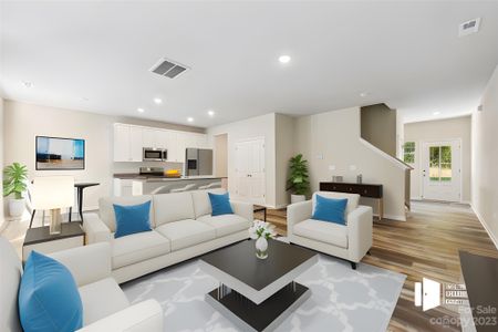 Virtually Staged Living Room